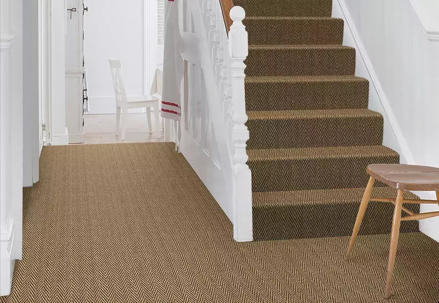 Alternative Flooring Sisal Herringbone Hinton Carpet