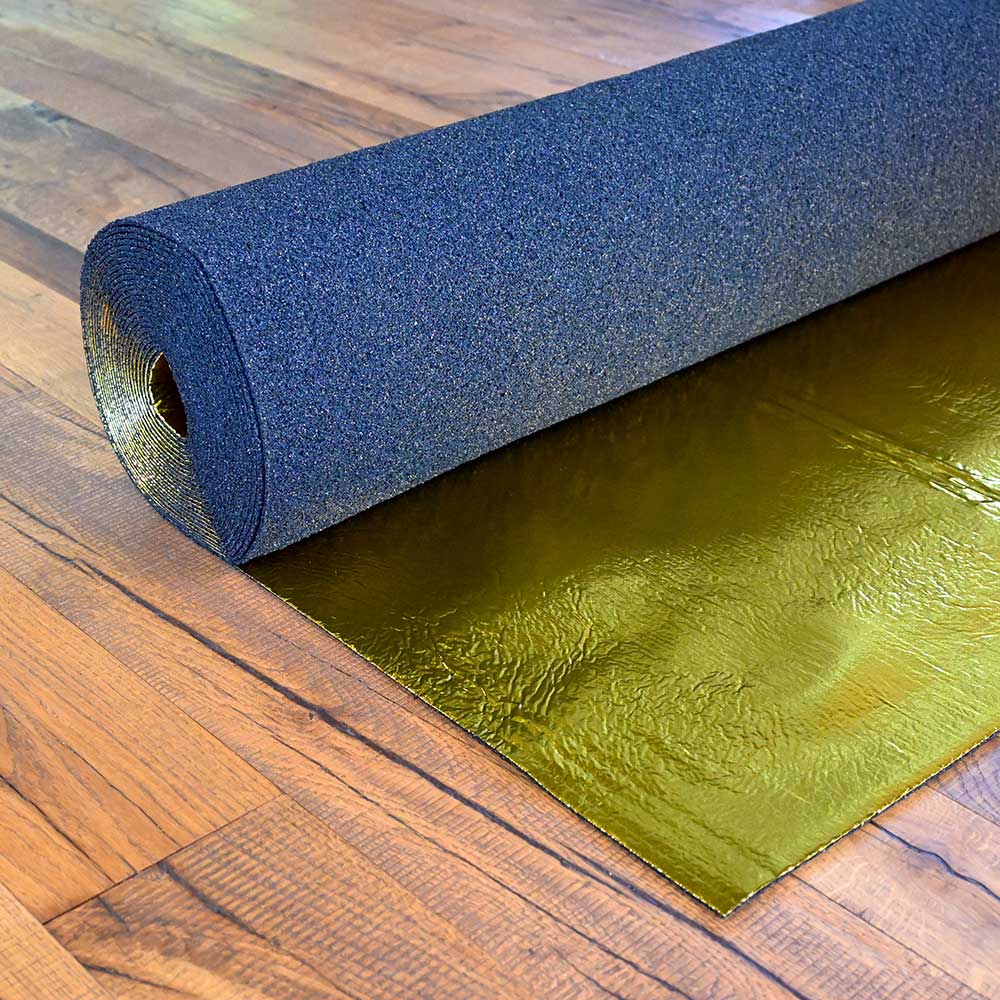 V4 wooden flooring Wood's Good Eco Gold Underlay