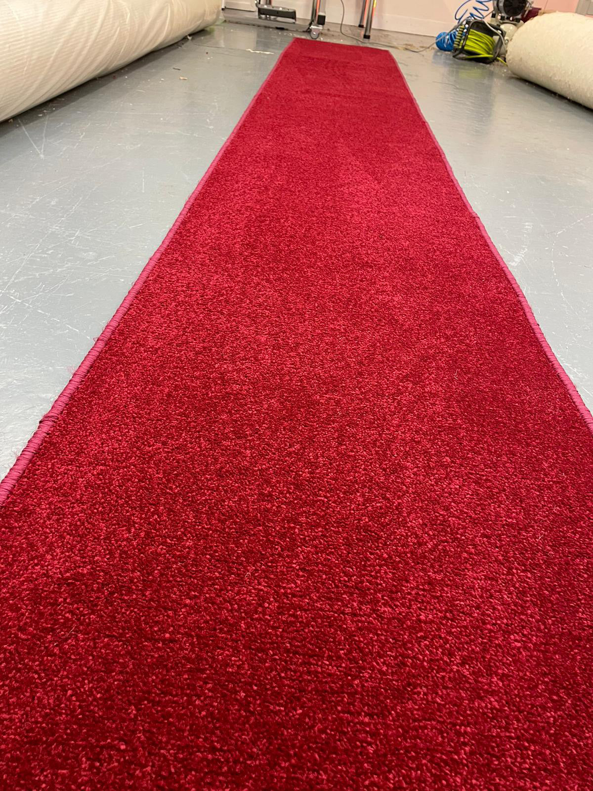 Royal red carpet runner rug, very high quality, hand-made carpet, stai ...