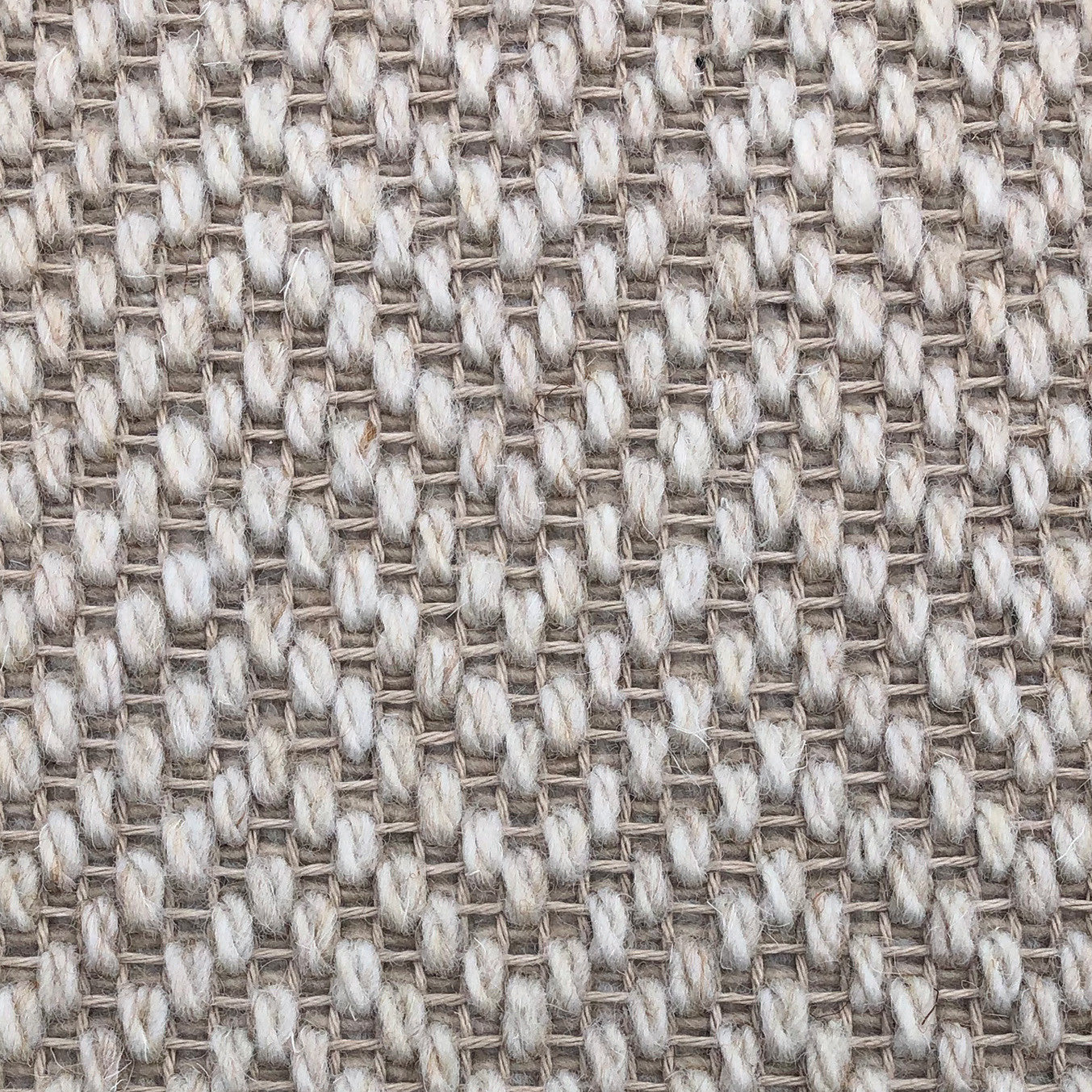 Lewis Abbott Faux Sisal Herringbone Chalk Carpet