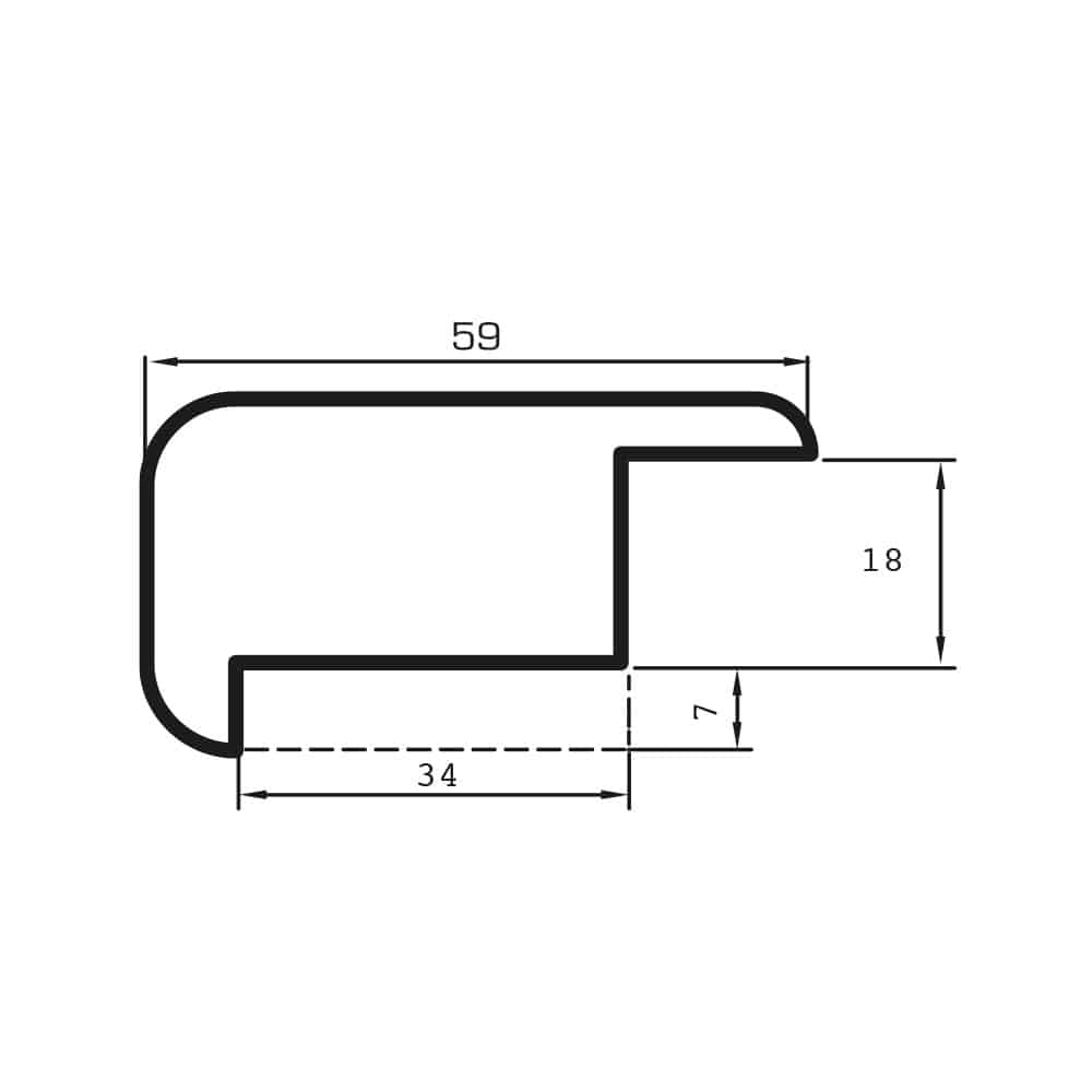 V4 wooden flooring Stair Nosing Oak Lipover Lacquer 18 x 2000mm