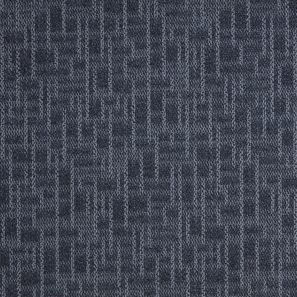 The Floor Hub Wave Carpet Tiles - Lattice Navy Buy in the Uk