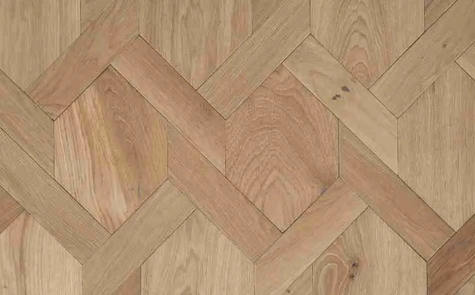 Fenston Carter Wood Flooring Mansion Weave Geometric Parquet Unfinished Oak Flooring