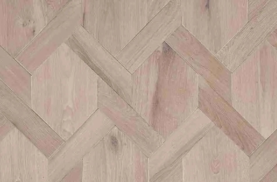 Fenston Carter Wood Flooring Mansion Weave Geometric Parquet Unfinished Oak Flooring