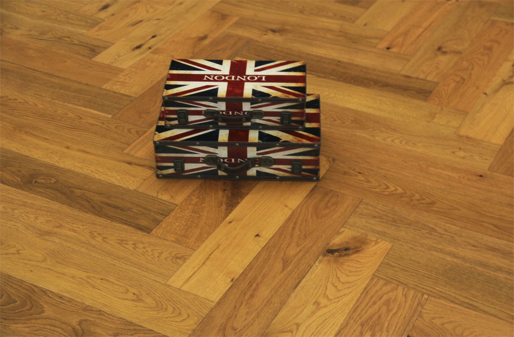 Maxzara H305 Smoked, Brushed, UV Oiled Herringbone Multiply T&G Oak Flooring