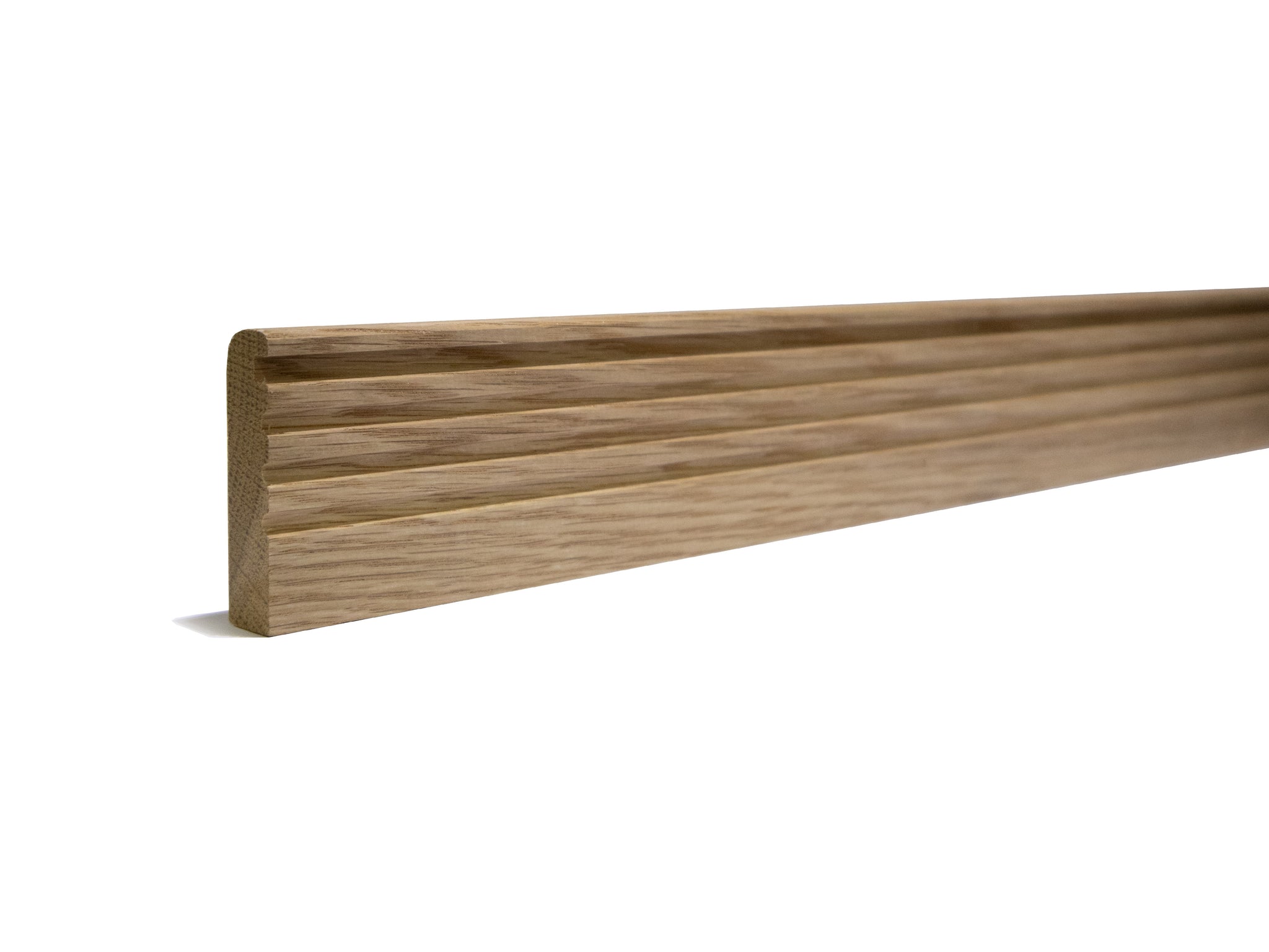 Maxzara AC032 Solid Oak Stair Nosing - Unfinished - Walnut Stained, Lacquered