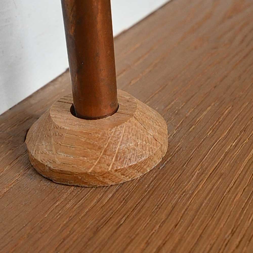 V4 wooden flooring Solid Oak Profiles Pipe Cover Dowel Fit Oak Lacquer