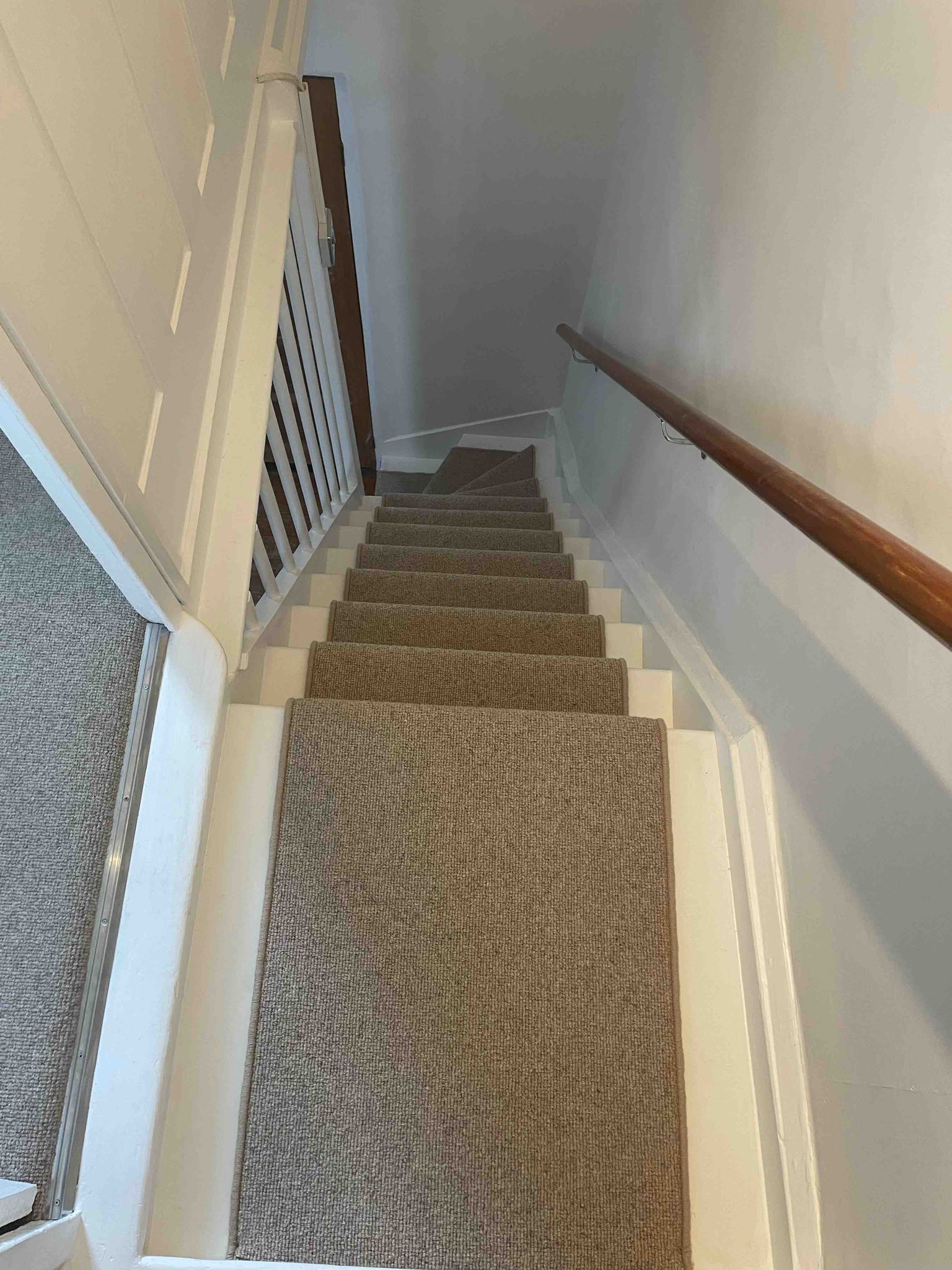 Hand-made stair runners for platforms and landings