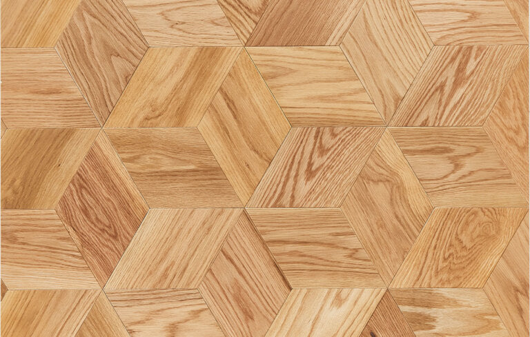 Ted Todd Unfinished Oaks Wood Flooring - Shrawley Geometric Pattern