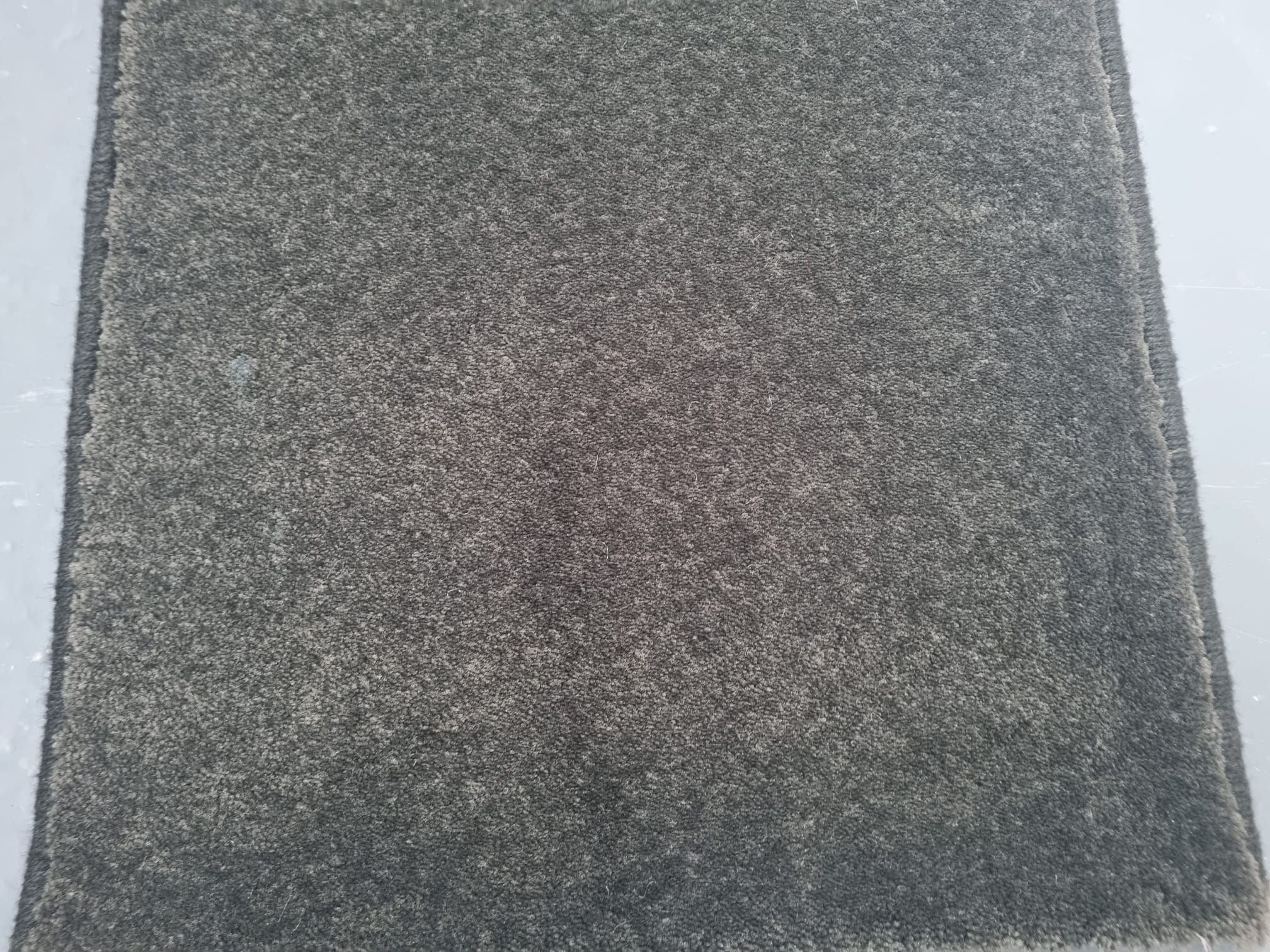 Dark grey nylon stair and floor runner rug, high quality, hand-made carpet