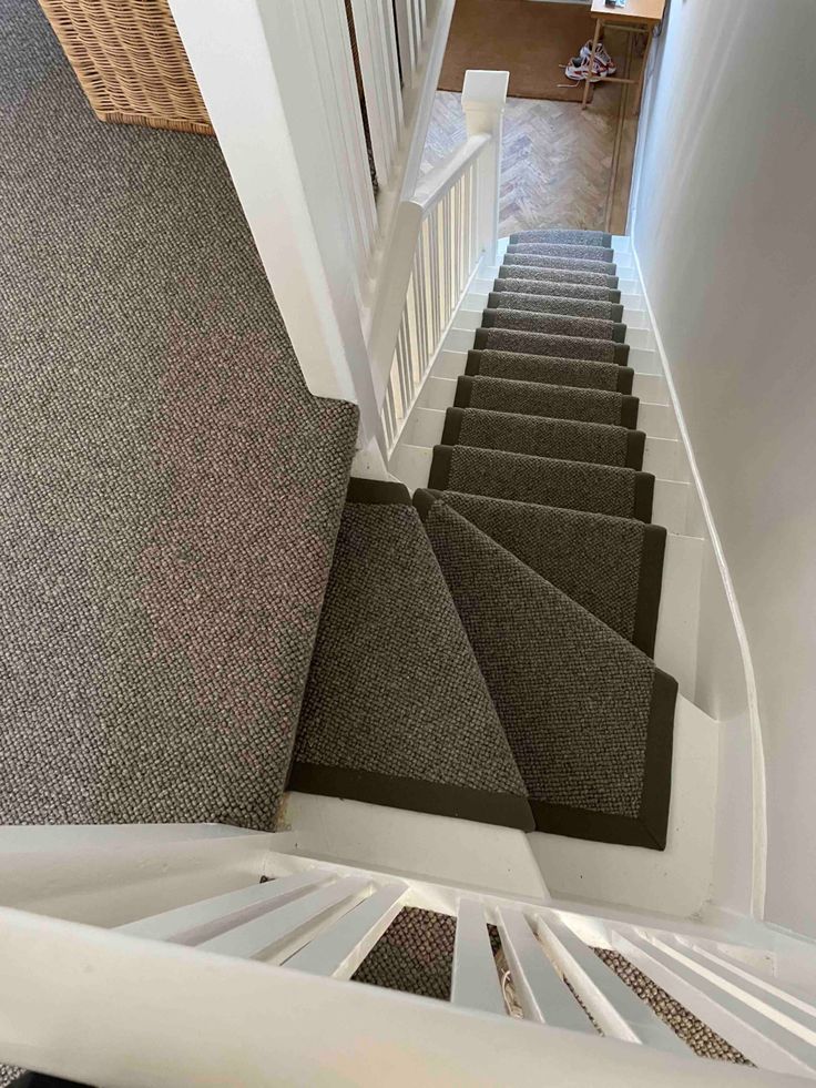 Hand-made stair runners for winding staircases