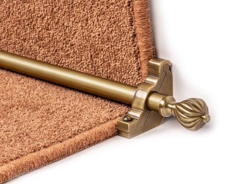 Eastern Promise Cairo stair rod for carpet runners made of hollow brass