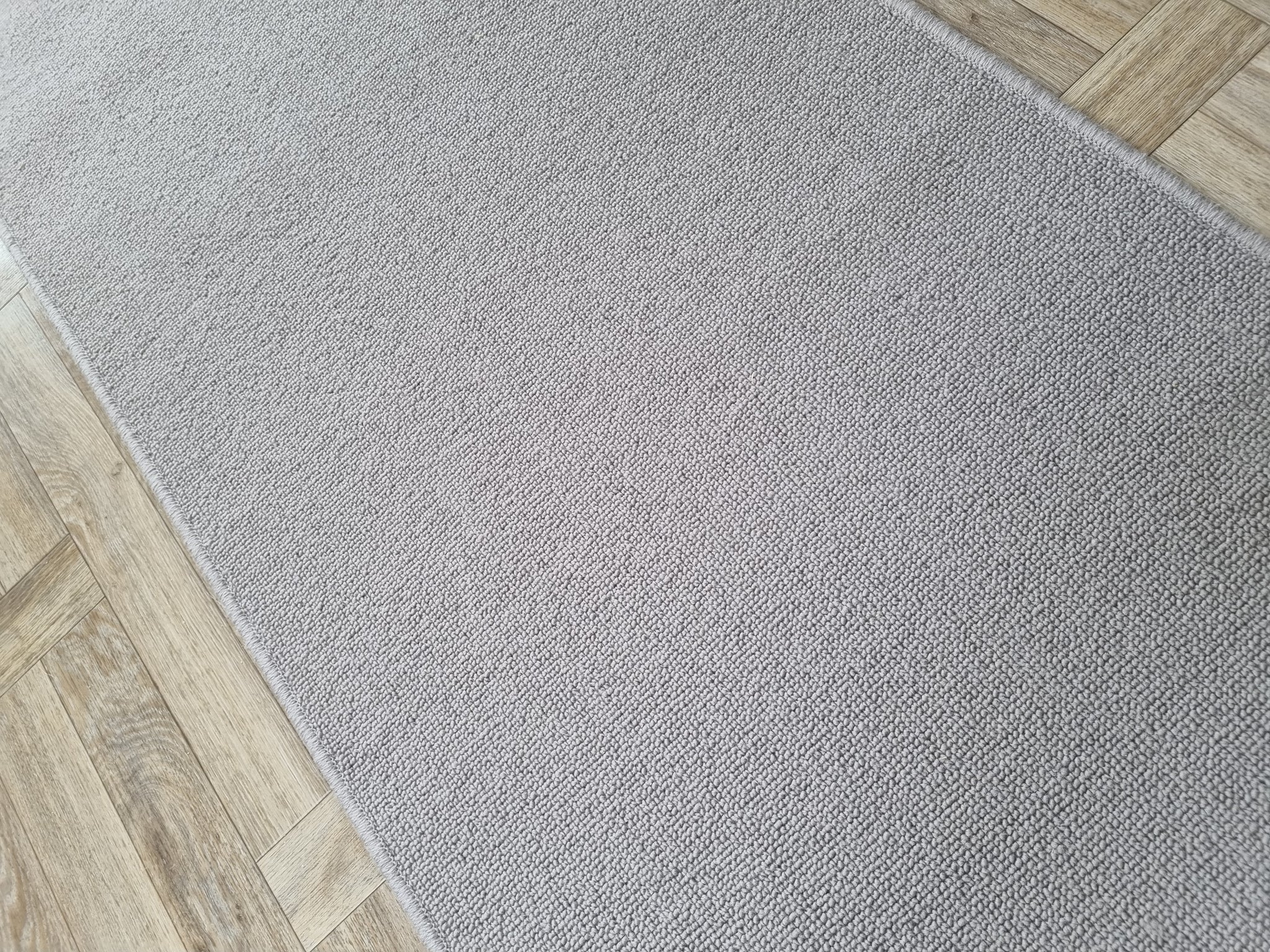 Cormar Pimlico Cement wool loop stair runner with whipped edge (replacement for Avebury)