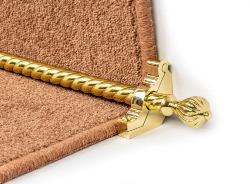 Eastern Promise Cairo stair rod for carpet runners made of hollow brass