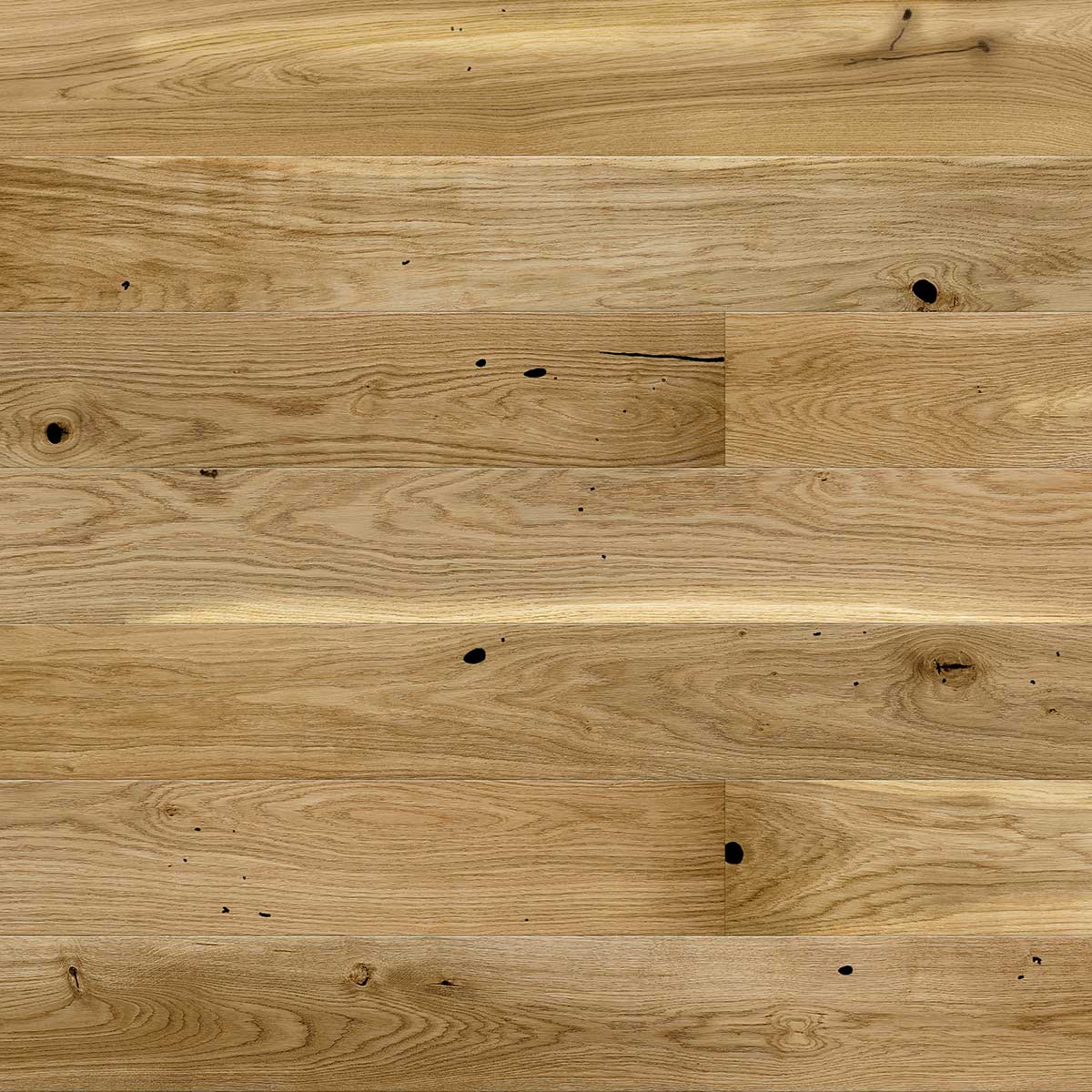 AL101 Brushed Oak - Matt Lacquered Rustic Oak Bevelled Plank