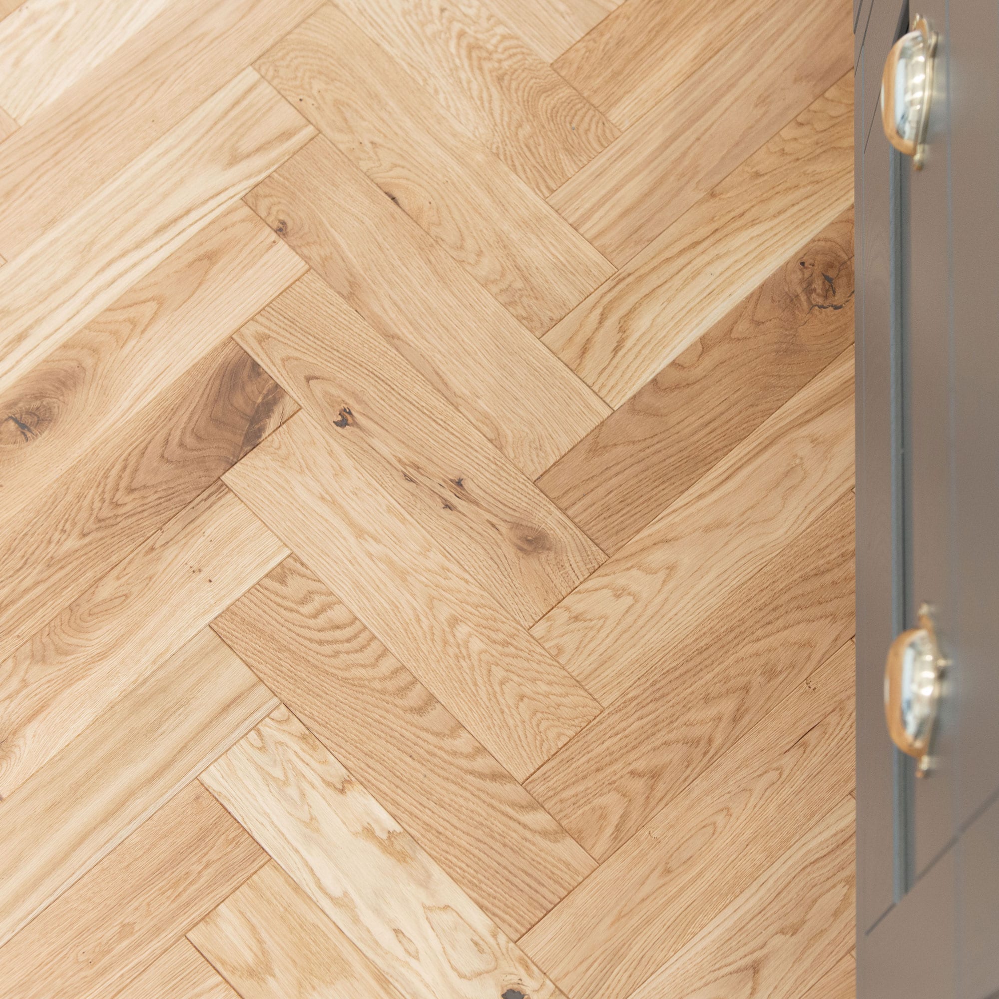 ZB109 Brushed Matt Oak - Herringbone Parquet Oak Wooden Flooring From V4