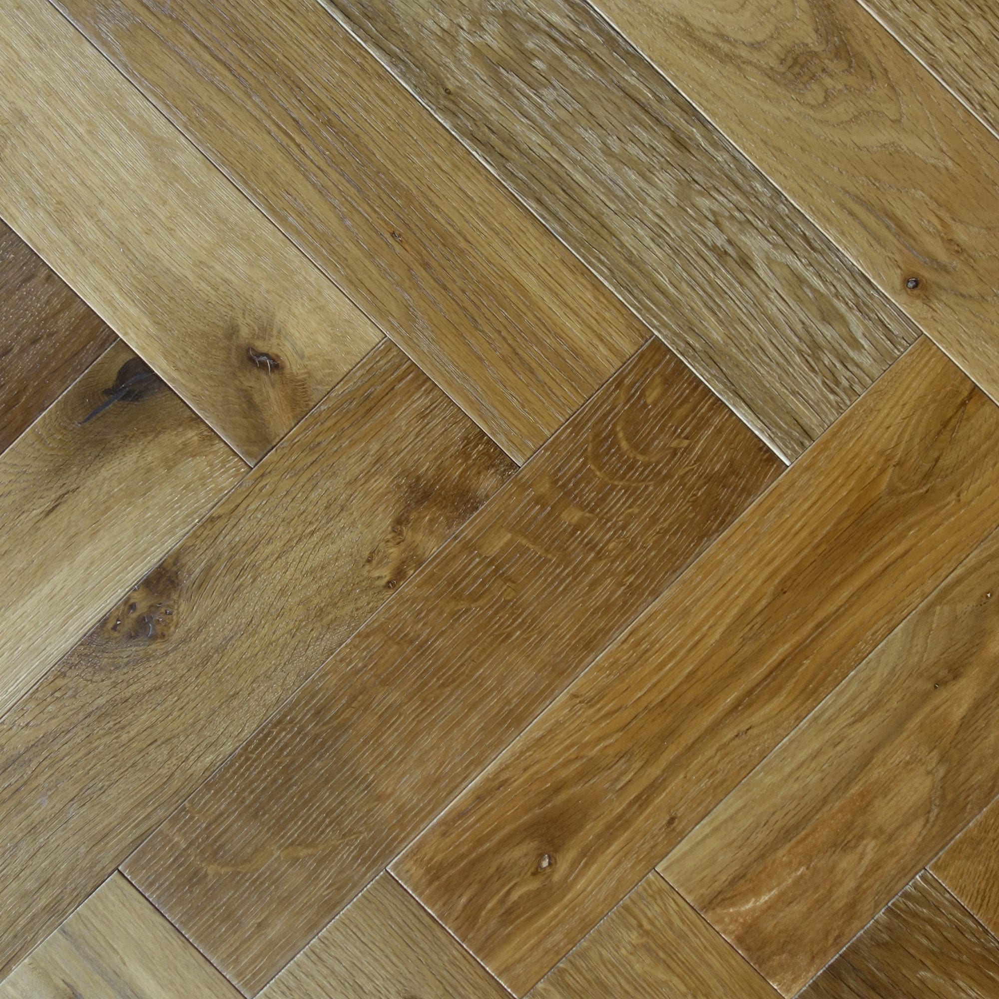 ZB201 Smoked Oak - Herringbone Parquet Oak Wooden Flooring From V4