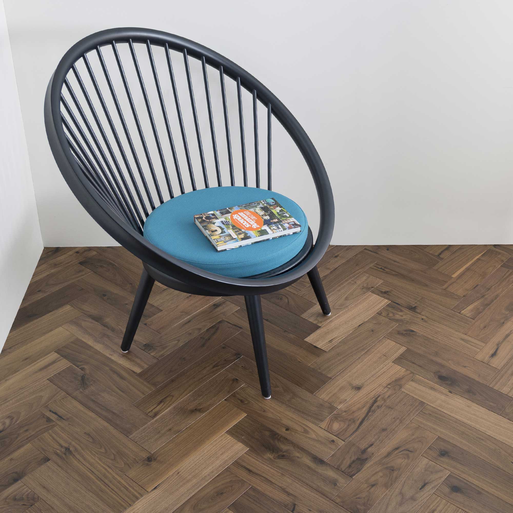 ZB205 American Black Walnut - Herringbone Parquet Oak Wooden Flooring From V4