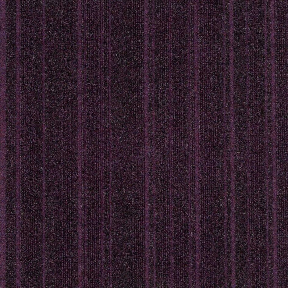 Burmatex Code 12920 deep purple carpet tile. 10% reduction in price.