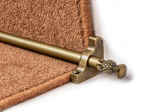 Country Arran stair rods for carpet runner Made from Hollow Brass