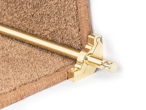 Premier Balmoral stair rod solid core brass specialist finish