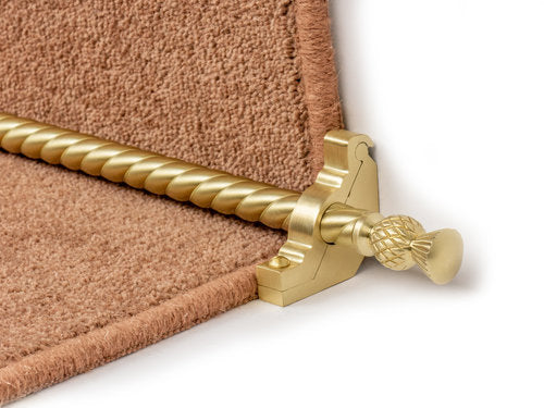 Country Arran stair rods for carpet runner Made from Hollow Brass