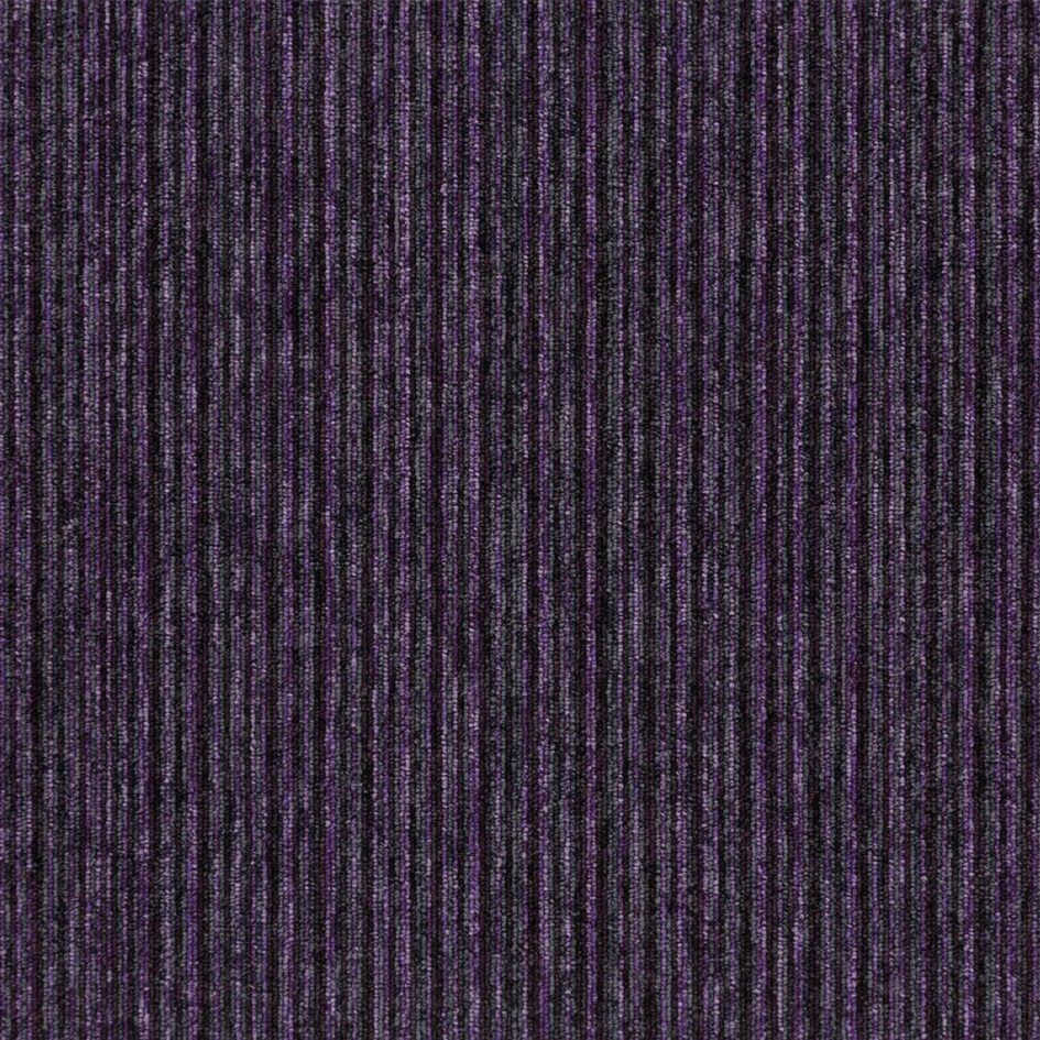 Burmatex Tivoli Multiline Cayman Purple 20712 Nylon carpet tiles